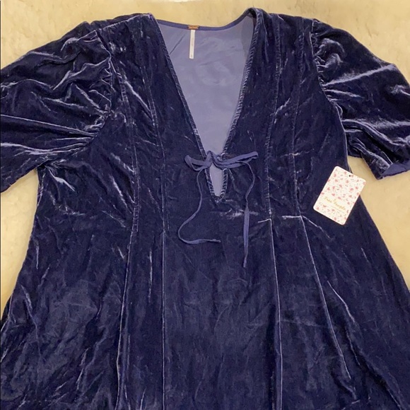 Free People Adelle Velvet Tunic Top. XL, M - Picture 7 of 16